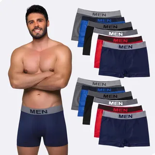 Kit 10x Cuecas Masculina Box Elastico Premium Barato Atacado Kit 10x Cuecas Masculina Box Elastico Premium Barato Atacado