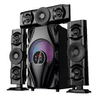 Sistema De Audio Sonido 3d Bluetooth Radio Fm Luz Negro Sistema De Audio Sonido 3d Bluetooth Radio Fm Luz Negro