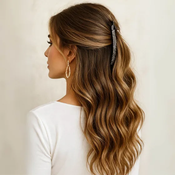 Prendedor Banana Grande Piranha Clip De Cabelo