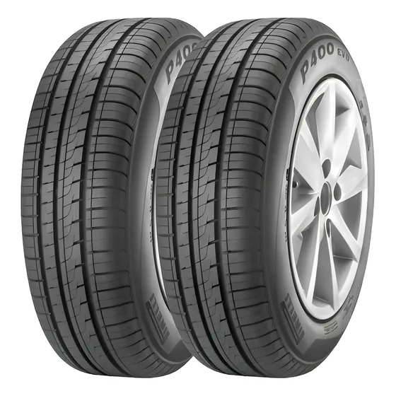 Kit 2 Neumáticos 185 60 R14 Pirelli P400 Siena Fiesta Corsa 