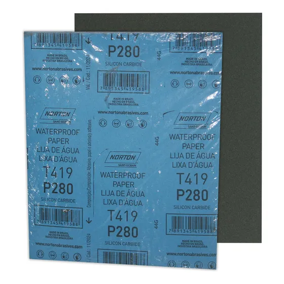 Lija De Agua T419 Norton 230mm X 280mm, P280
