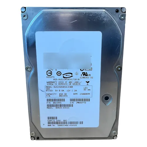 Hd Hgst Sas 3,5 4tb 6g Hus724040als640 P/n 0b29868 Cor Prateado