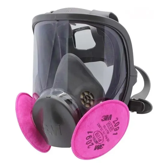 Mascara Facial Completa 3m 6800 + Filtros 2091 P100 Original M