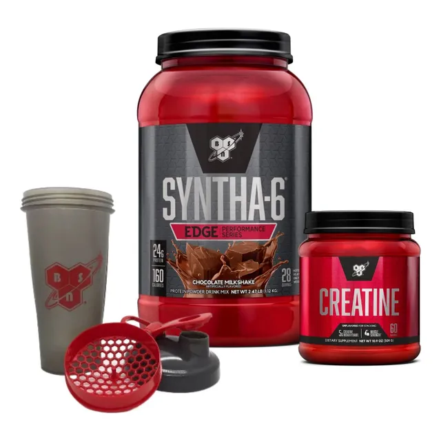 Combo Bsn: Syntha Edge 2lb + Creatina Bsn + Shaker Gratis