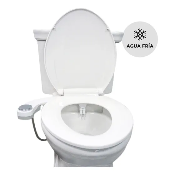 Bidet Para Inodoro Gadnic Cleanseat 200 Agua Fría 2 Boquilla Color Blanco