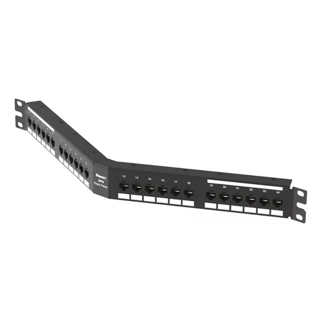 Patch Panel Angulado, Categoría 6a, De 24 Puertos, 1ur