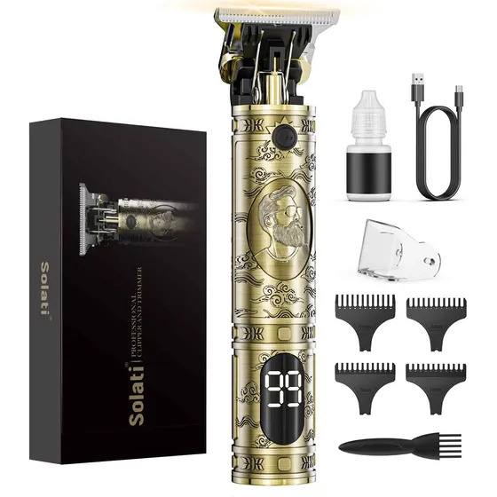 Cortapelos Inalámbrico Y Barbero Pro Lcd Recargable Zero
