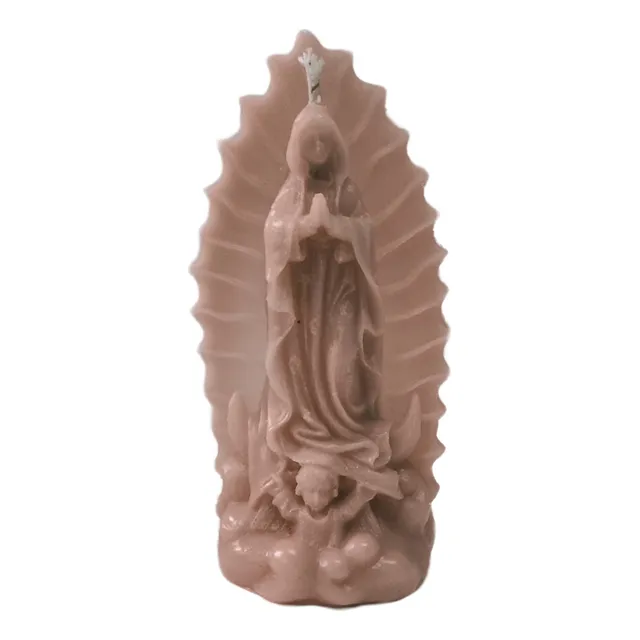 24 Velas En Forma De Virgen Personalizadas Para Recuerdo