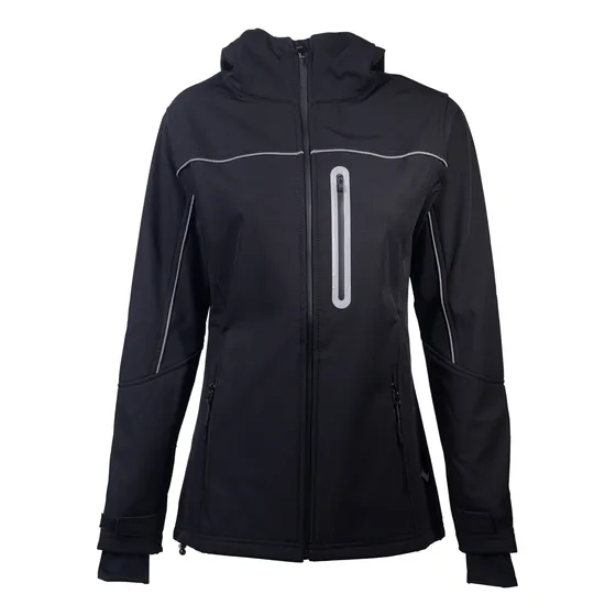 Campera Softshell Dama Negra Termica Impermeable Nieve Mujer