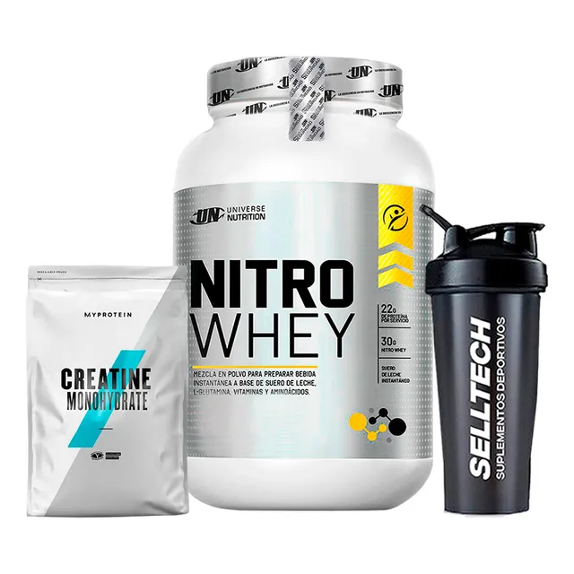 Nitro Whey 1.2kg Chocolate+creatina Myprotein 250gr