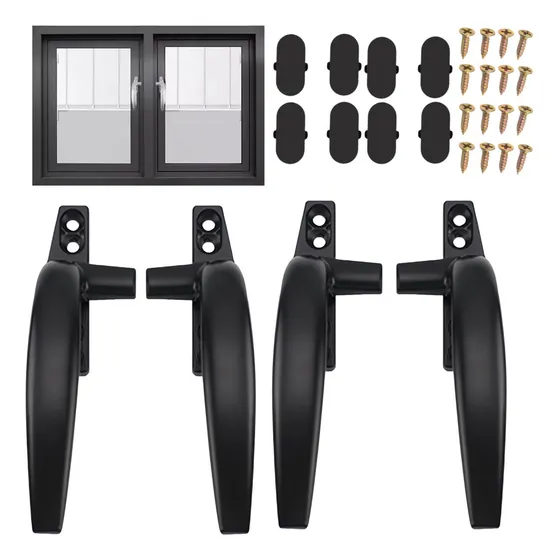 Manilla De Ventana De Aluminio Macizo Engrosado De 4 Piezas