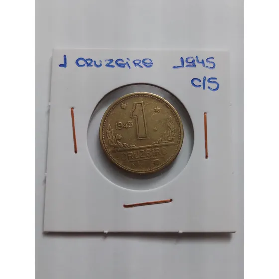 Moeda Bronze 1 Cruzeiro Ano 1945 Com Sigla Lote 4096