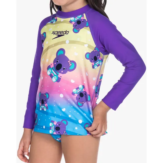 Camisa Manga Larga De Piscina Playa Uv Para Niñas Speedo