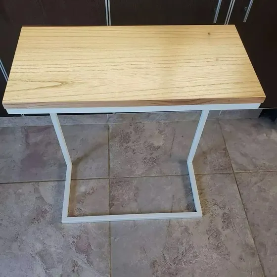 Mesa Auxiliar De Arrime, Sillon , Cama Estilo Industrial