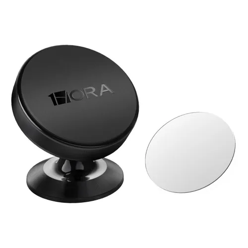 Soporte Magnético De Aluminio Para Celular 1Hora Soporte Celular Automóvil 2 En 1 Para Coche Con Imán Compatible iPhone Y Android Base Para Móvil Manos Libres