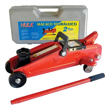 Macaco Hidráulico Tipo Jacaré 2ton Portátil C/ Maleta Hulk