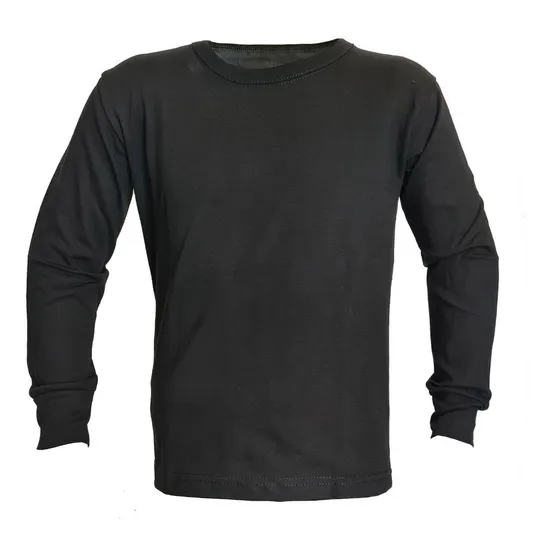 Remeras Manga Larga Camiseta Algodón Peinado 24/1 Niños