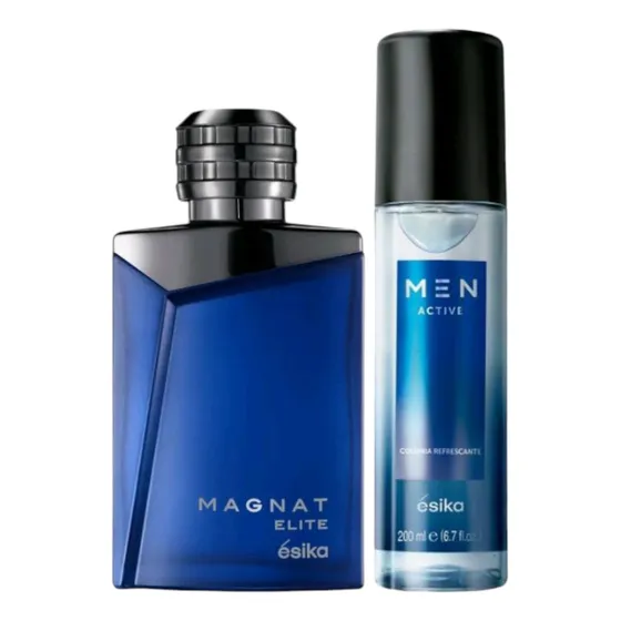 Set Perfume Magnat Elite 90ml+ Colonia. Esika