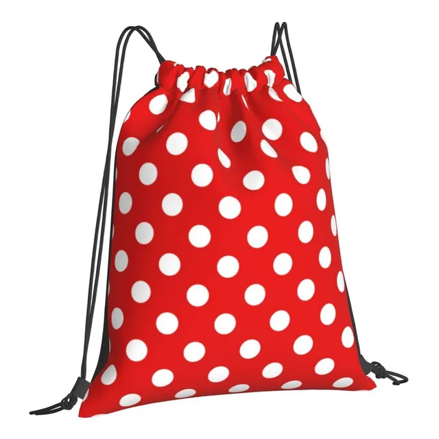 Septrainbow Bolsa Cordon Lunar Rojo Blanco Para Mujer Hombr