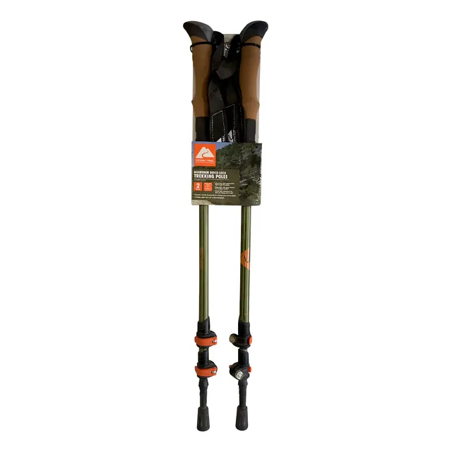 Bastones De Excursion De Aluminio Con Seguro Ozark Trail