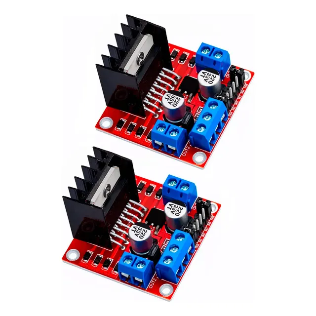 Tecneu 2 Piezas Modulo Puente H L298 Motor Driver Controlador De Motor Raspberry Arduino