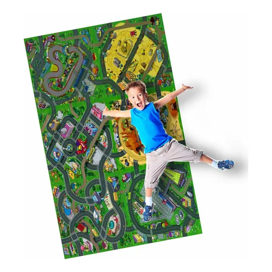 Pista Carrinho Hot Grande Cidade Brincadeira Gg 160cm Fun180