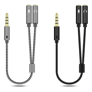 Juego De 2 Divisores De Audio En Y De 3,5 Mm, 1 Macho A 2 He Juego De 2 Divisores De Audio En Y De 3,5 Mm, 1 Macho A 2 He