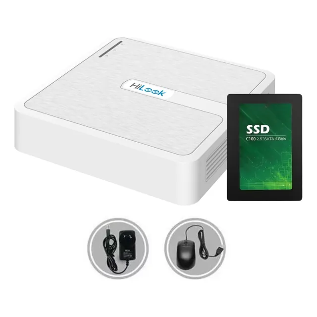Hilook Dvr-104g 4ch 1080p + Disco Ssd Videovigilancia