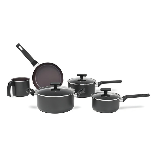 Jogo De Panelas Brinox 7238/100 Ceramic Life Preserve 5 Pç Cinza Jogo De Panelas Brinox 7238/100 Ceramic Life Preserve 5 Pç Cinza