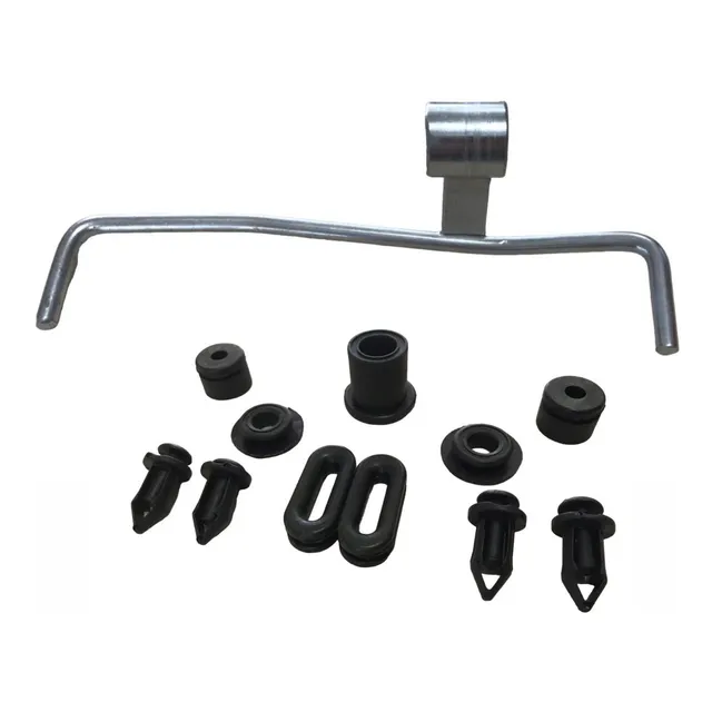 Kit Suporte Aba Tanque Crf 230 Prata Com Borrachas E Grampos
