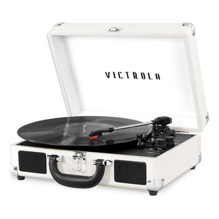 Victrola Vintage 3-speed Bluetooth Portable Suitcase Blanco Victrola Vintage 3-speed Bluetooth Portable Suitcase Blanco