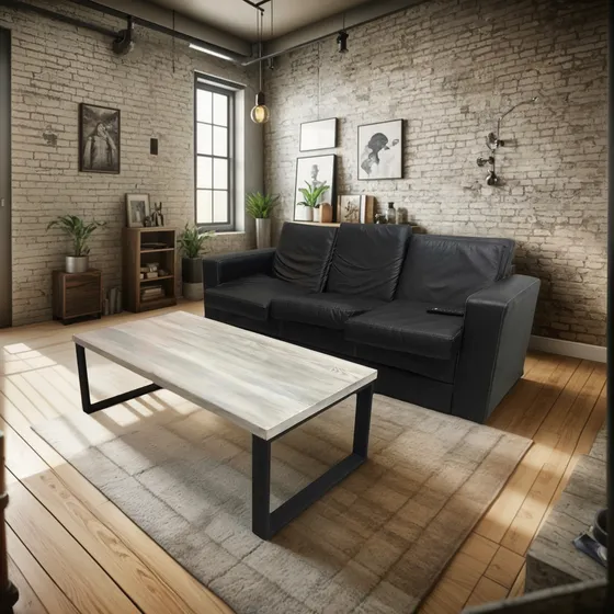 Mesa Ratona Puente Industrial Moderna (120x60) Envio Gratis