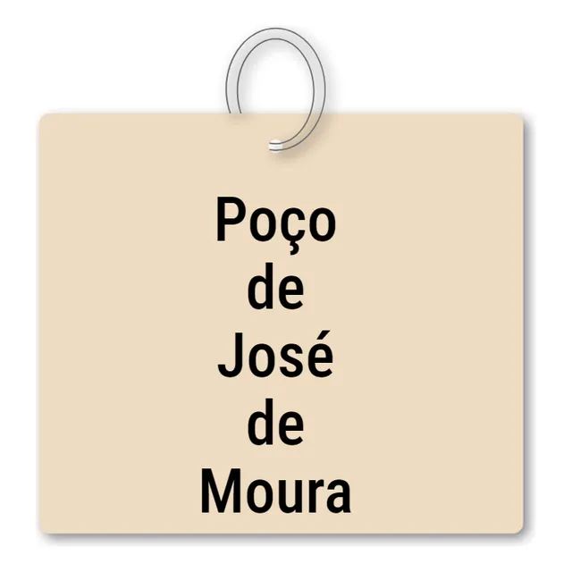 Chaveiro Poço De José De Moura Mdf Mochila Bolsa Mala