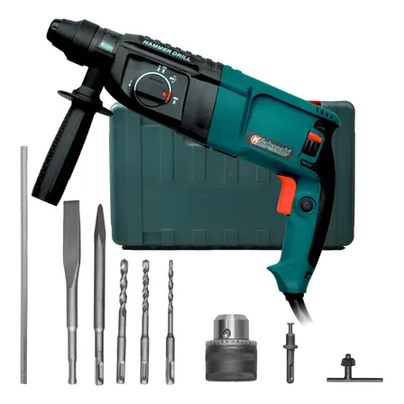 Martelete Perfurador Rompedor 1200w Profissional K Nakasaki Azul 110v 50 Hz/60 Hz