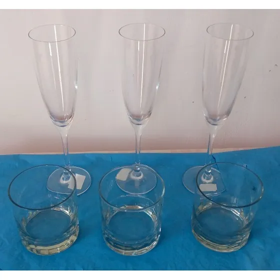 Set De 3 Copas Alemanas Y Vasos Cortos Para Wisky 