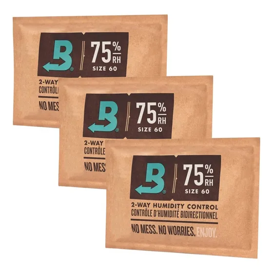 Boveda 75% - 60g Kit C/3un Umidificador Charutos
