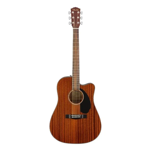 Guitarra Electroacústica Fender Classic Design CD-60SCE All-Mahogany para diestros nogal brillante
