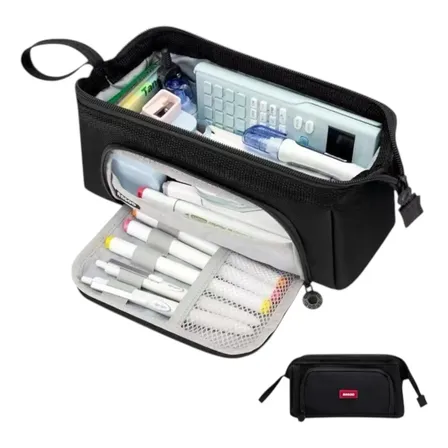 Estojo Escolar Grande Masculino Feminino Necessaire Trabalho