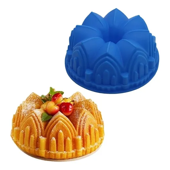 Molde De Silicon Savarin Bundt Cake Volcán Gelatina 