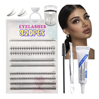 Kit Pestañas Mixtas De 320 Clúster, Extensión Pestañas Diy Kit Pestañas Mixtas De 320 Clúster, Extensión Pestañas Diy