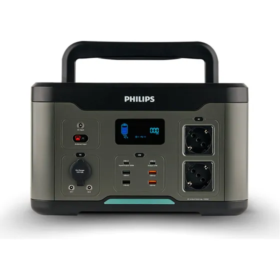 Estación De Energía | Generador eléctrico | Outdoor Power Bank Philips Dlp8092cb | 1000w 1166Wh