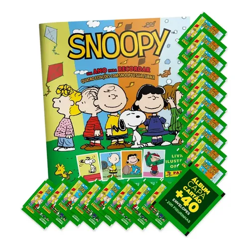Álbum Snoopy 75 Anos + 60 Figurinhas (12 Envelopes) | MercadoLivre