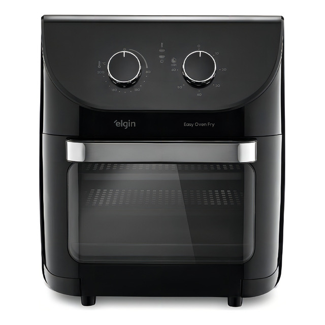 Fritadeira Elérica Air Fryer Easy Oven 3 Em 1 Elgin 12 Litros 1800w Cor Preta 110v Fritadeira Elérica Air Fryer Easy Oven 3 Em 1 Elgin 12 Litros 1800w Cor Preta 110v