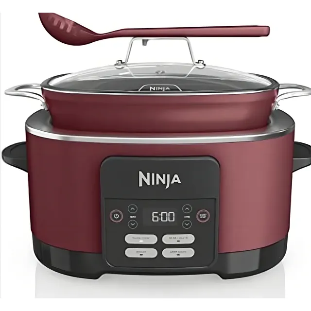 Olla Multiusos Paellera Electrica Ninja Mc1000 De 8 Lts. Color Terracota Frecuencia 60 Hz