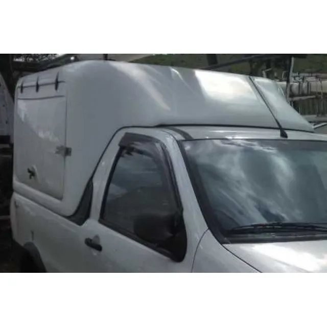 Capota De Fibra Pick Up Strada Fiat  2012 Com Organizador