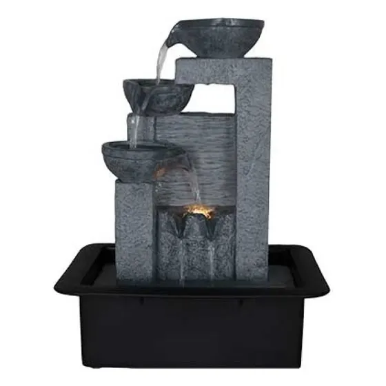 Fuente De Agua Grande Cascada Multiple Vasijas 40cm Tm 