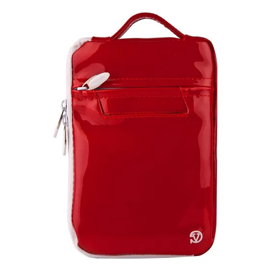 Funda Piel Asa Para Tablet 7 8  Color Rojo