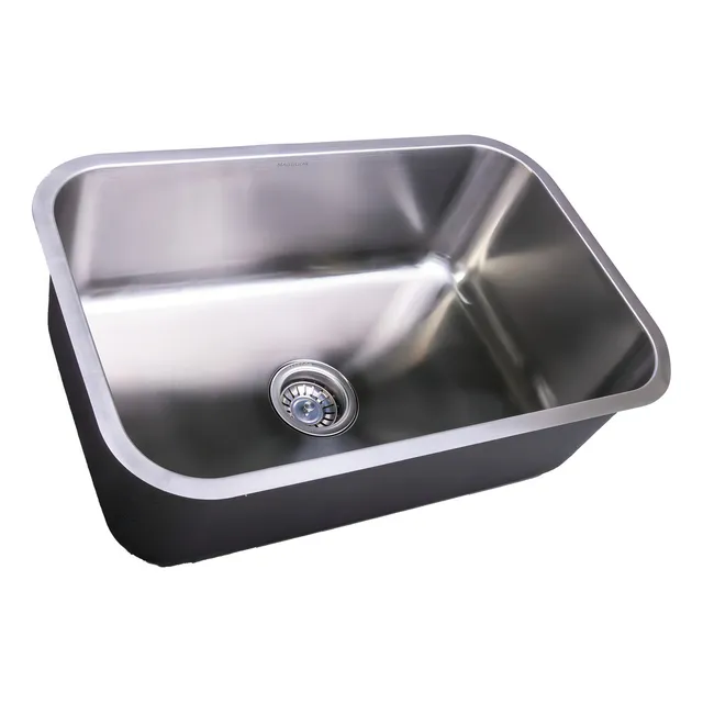 Bacha De Cocina Lava Ollas Lavadero Profunda En Acero Inoxidable Aisi 304 Quirúrgico Antimágnetico Pileton Gastronomico Y De Cocina Pileta Simple Apta Bajo Mesada Al Ras