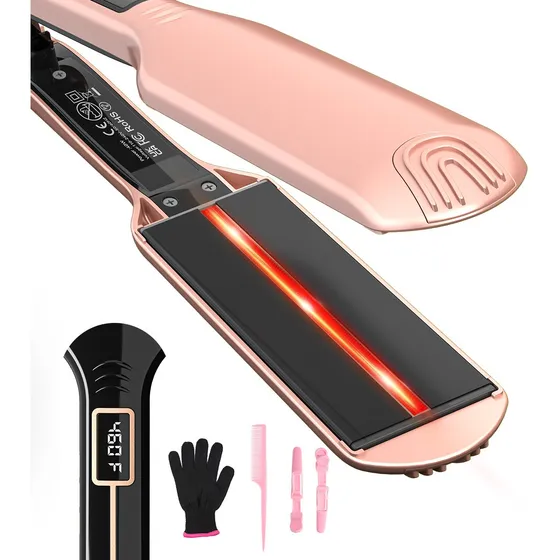 Plancha 5pzs De Cabello 460°f Infrarrojos Sellar Keratinas