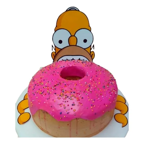 Adorno Deco Torta Mesa Dulce Homero Simpsons